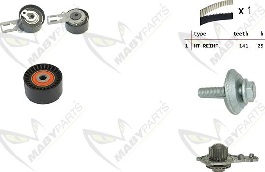 Mabyparts OBKWP0131 - Su Pompası və Vaxt Kəməri Dəsti furqanavto.az