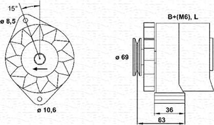 Magneti Marelli 944346033010 - Alternator furqanavto.az