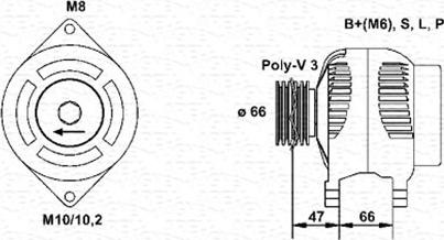 Magneti Marelli 944356935010 - Alternator furqanavto.az