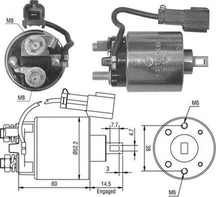 Magneti Marelli 940113050445 - Solenoid açarı, başlanğıc furqanavto.az