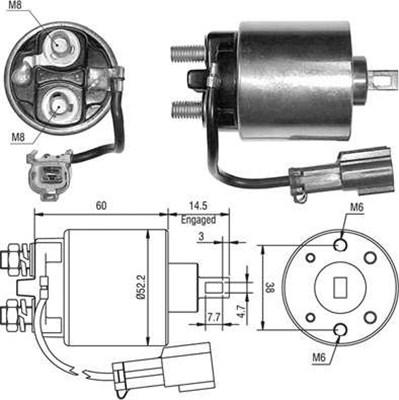 Magneti Marelli 940113050401 - Solenoid açarı, başlanğıc furqanavto.az