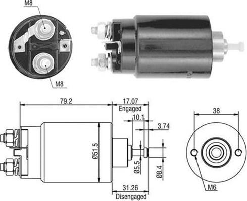 Magneti Marelli 940113050403 - Solenoid açarı, başlanğıc furqanavto.az