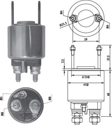 Magneti Marelli 940113050485 - Solenoid açarı, başlanğıc furqanavto.az