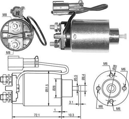 Magneti Marelli 940113050482 - Solenoid açarı, başlanğıc furqanavto.az