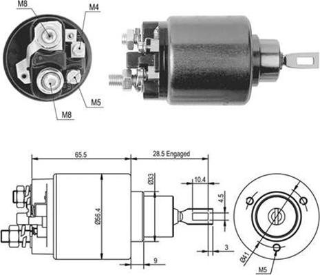 Magneti Marelli 940113050434 - Solenoid açarı, başlanğıc furqanavto.az