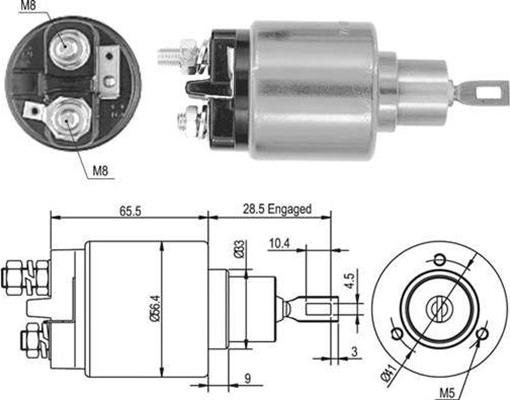 Magneti Marelli 940113050435 - Solenoid açarı, başlanğıc furqanavto.az