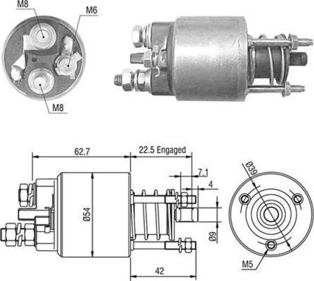 Magneti Marelli 940113050470 - Solenoid açarı, başlanğıc furqanavto.az