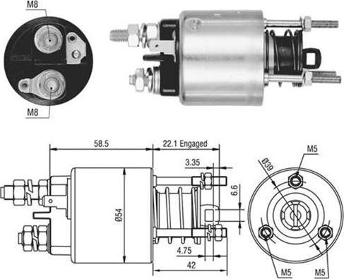 Magneti Marelli 940113050473 - Solenoid açarı, başlanğıc furqanavto.az