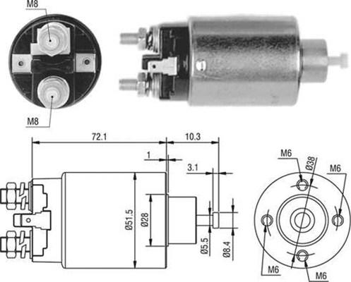 Magneti Marelli 940113050477 - Solenoid açarı, başlanğıc furqanavto.az