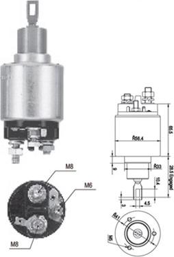 Magneti Marelli 940113050558 - Solenoid açarı, başlanğıc furqanavto.az