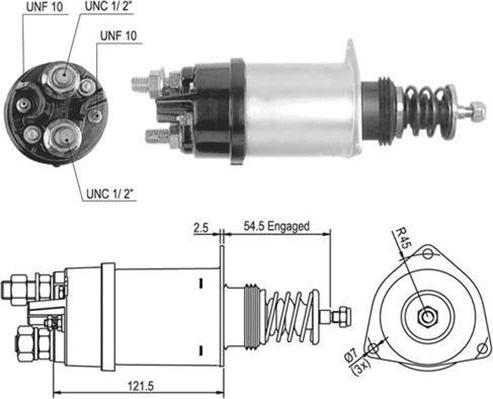 Magneti Marelli 940113050504 - Solenoid açarı, başlanğıc furqanavto.az