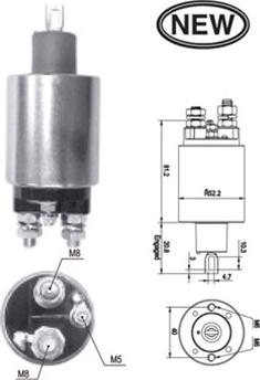 Magneti Marelli 940113050539 - Solenoid açarı, başlanğıc furqanavto.az