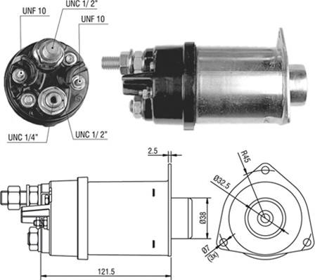 Magneti Marelli 940113050042 - Solenoid açarı, başlanğıc furqanavto.az