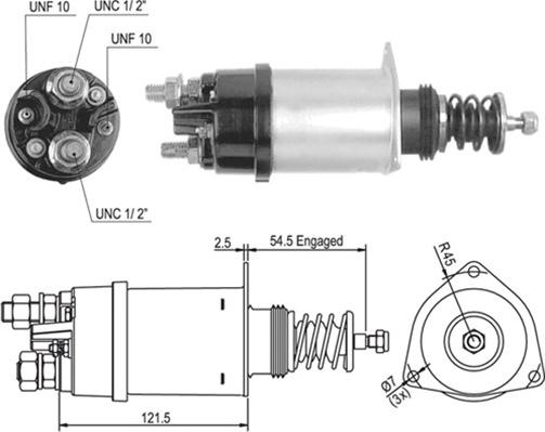 Magneti Marelli 940113050005 - Solenoid açarı, başlanğıc furqanavto.az