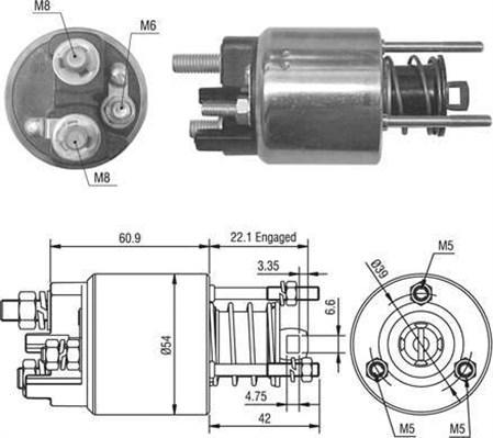 Magneti Marelli 940113050016 - Solenoid açarı, başlanğıc furqanavto.az