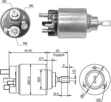 Magneti Marelli 940113050010 - Solenoid açarı, başlanğıc furqanavto.az