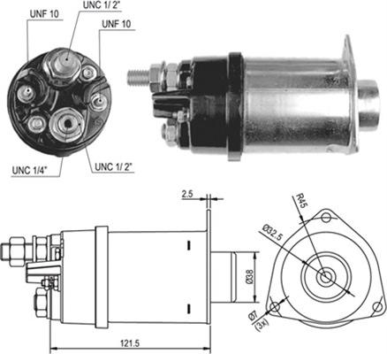 Magneti Marelli 940113050030 - Solenoid açarı, başlanğıc furqanavto.az