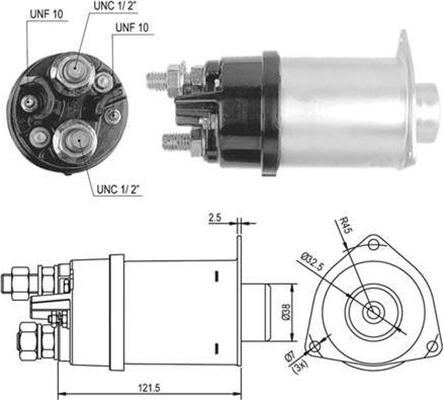 Magneti Marelli 940113050031 - Solenoid açarı, başlanğıc furqanavto.az