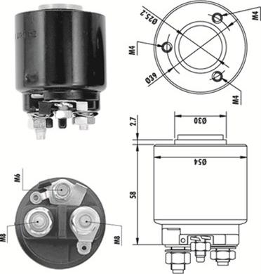 Magneti Marelli 940113050140 - Solenoid açarı, başlanğıc furqanavto.az