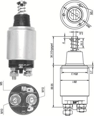 Magneti Marelli 940113050113 - Solenoid açarı, başlanğıc furqanavto.az