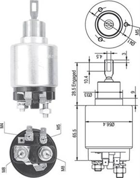 Magneti Marelli 940113050133 - Solenoid açarı, başlanğıc furqanavto.az