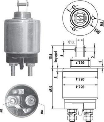 Magneti Marelli 940113050132 - Solenoid açarı, başlanğıc furqanavto.az