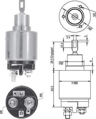 Magneti Marelli 940113050126 - Solenoid açarı, başlanğıc furqanavto.az