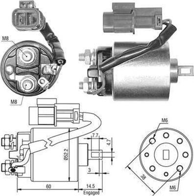 Magneti Marelli 940113050399 - Solenoid açarı, başlanğıc furqanavto.az