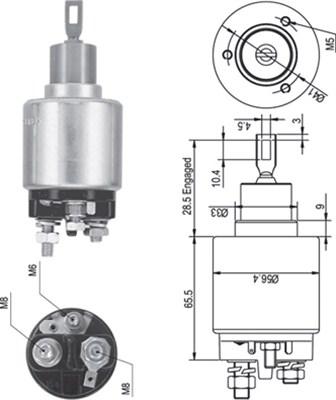 Magneti Marelli 940113050344 - Solenoid açarı, başlanğıc furqanavto.az