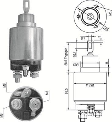 Magneti Marelli 940113050348 - Solenoid açarı, başlanğıc furqanavto.az