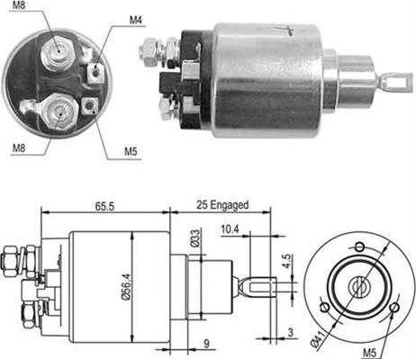 Magneti Marelli 940113050362 - Solenoid açarı, başlanğıc furqanavto.az