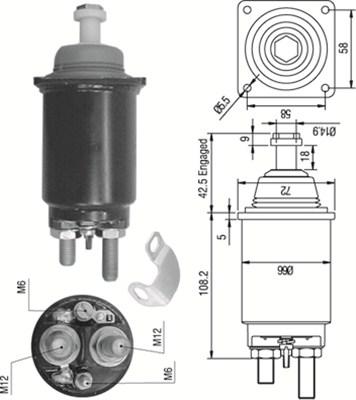 Magneti Marelli 940113050313 - Solenoid açarı, başlanğıc furqanavto.az