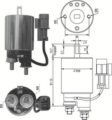 Magneti Marelli 940113050381 - Solenoid açarı, başlanğıc furqanavto.az