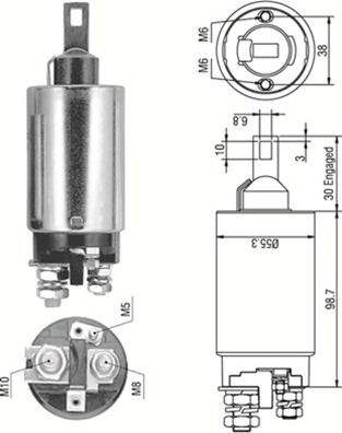 Magneti Marelli 940113050329 - Solenoid açarı, başlanğıc furqanavto.az