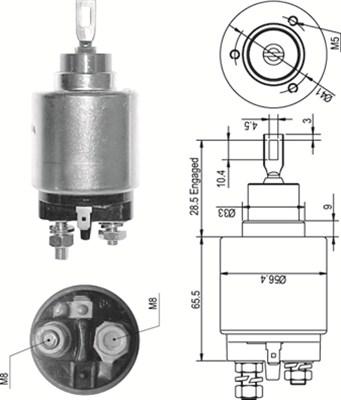 Magneti Marelli 940113050327 - Solenoid açarı, başlanğıc furqanavto.az