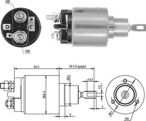 Magneti Marelli 940113050379 - Solenoid açarı, başlanğıc furqanavto.az