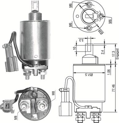 Magneti Marelli 940113050292 - Solenoid açarı, başlanğıc furqanavto.az