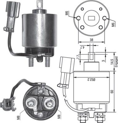 Magneti Marelli 940113050244 - Solenoid açarı, başlanğıc furqanavto.az