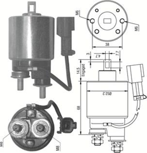 Magneti Marelli 940113050243 - Solenoid açarı, başlanğıc furqanavto.az