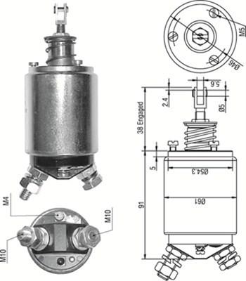 Magneti Marelli 940113050254 - Solenoid açarı, başlanğıc furqanavto.az