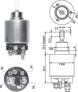 Magneti Marelli 940113050268 - Solenoid açarı, başlanğıc furqanavto.az