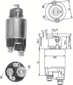 Magneti Marelli 940113050231 - Solenoid açarı, başlanğıc furqanavto.az