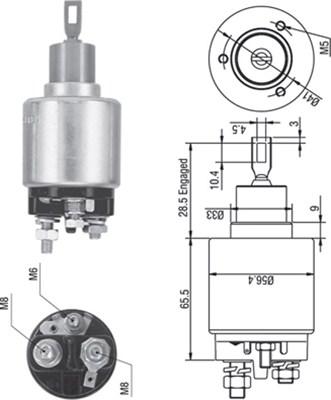 Magneti Marelli 940113050271 - Solenoid açarı, başlanğıc furqanavto.az