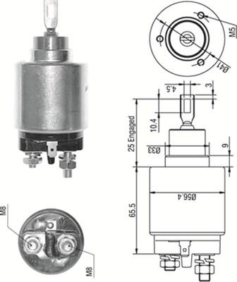 Magneti Marelli 940113050273 - Solenoid açarı, başlanğıc furqanavto.az