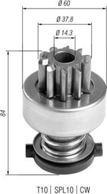 Magneti Marelli 940113020403 - Pinion, başlanğıc furqanavto.az