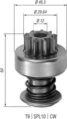 Magneti Marelli 940113020098 - Pinion, başlanğıc furqanavto.az