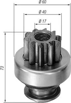 Magneti Marelli 940113020039 - Pinion, başlanğıc furqanavto.az