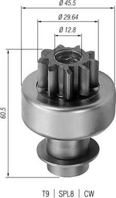 Magneti Marelli 940113020037 - Pinion, başlanğıc furqanavto.az