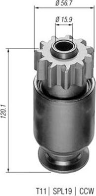 Magneti Marelli 940113020190 - Pinion, başlanğıc furqanavto.az