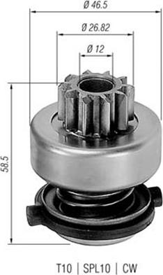 Magneti Marelli 940113020149 - Pinion, başlanğıc furqanavto.az